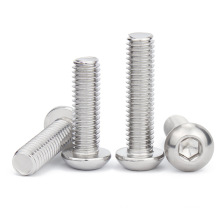 Stainless Steel 304 Hexagon Socket Button Head Machine ScrewMushroom Hexagon Socket Button Head MachiHot stainless ne Screw Bolt